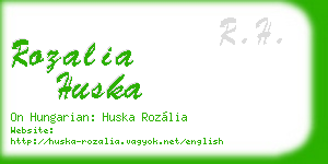 rozalia huska business card